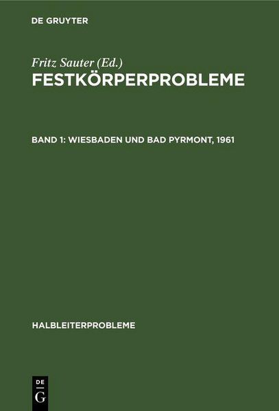 Produktbild: Wiesbaden und Bad Pyrmont, 1961