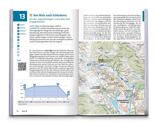 Produktbild: KOMPASS Wanderf&uuml;hrer Ortlergruppe und Vinschgau, 60 Touren mit Extra-Tourenkarte
