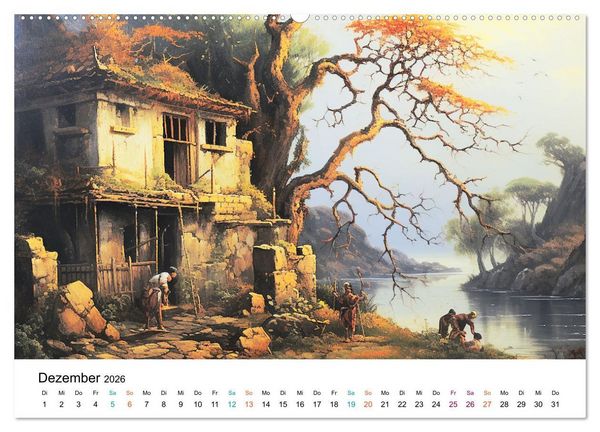 Produktbild: Szenen aus dem Antiken Griechenland (Wandkalender 2026 DIN A2 quer), CALVENDO Monatskalender