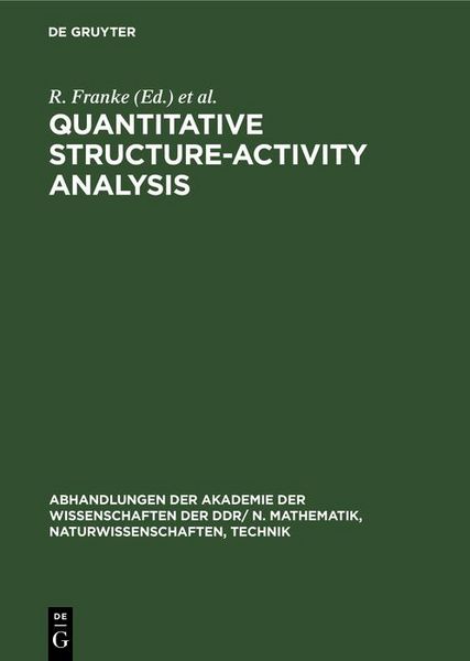 Produktbild: Quantitative Structure-Activity Analysis