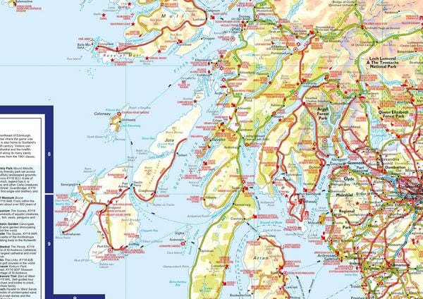 Produktbild: Scotland A-Z Visitors Map