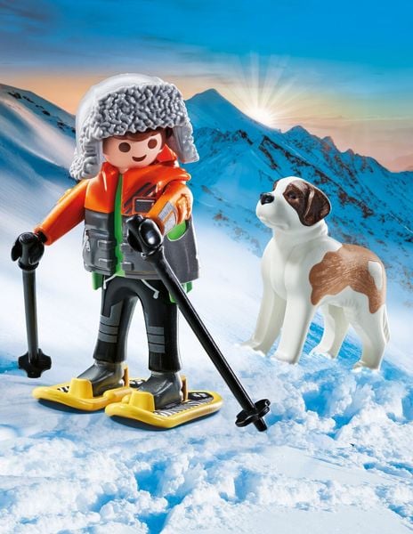 Produktbild: PLAYMOBIL 71741 Wanderer mit Bernhardiner