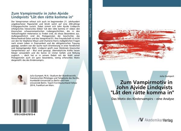 Produktbild: Zum Vampirmotiv in John Ajvide Lindqvists "L&aring;t den r&auml;tte komma in"
