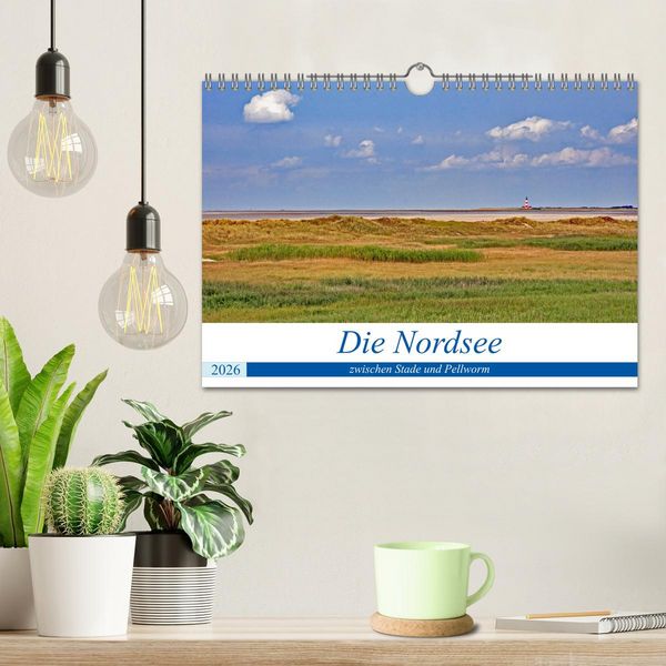 Produktbild: Die Nordsee zwischen Stade und Pellworm (Wandkalender 2026 DIN A4 quer), CALVENDO Monatskalender