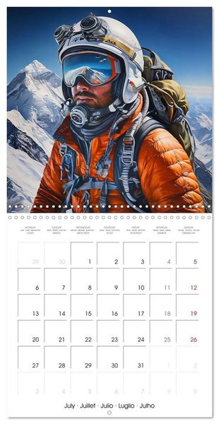 Produktbild: Mountaineers - Extreme mountaineering (Wall Calendar 2026 12 &times; 12 Inch) CALVENDO 12 Month Wall Calendar