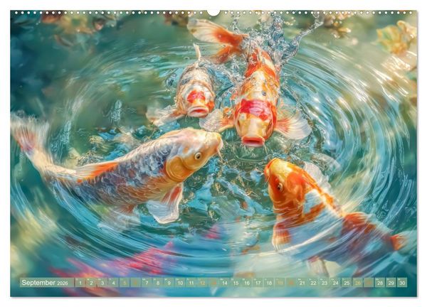 Produktbild: Kois - Ein Juwel unter Fischen (hochwertiger Premium Wandkalender 2026 DIN A2 quer), Kunstdruck in Hochglanz