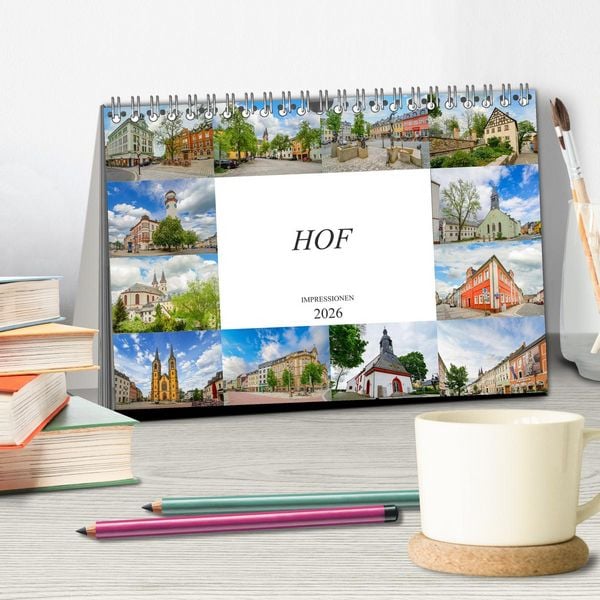 Produktbild: Hof Impressionen (Tischkalender 2026 DIN A5 quer), CALVENDO Monatskalender