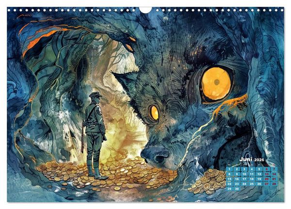 Produktbild: Zwischen Traum und Trag&ouml;die (Wandkalender 2026 DIN A3 quer), CALVENDO Monatskalender