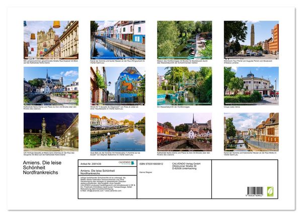 Produktbild: Amiens. Die leise Sch&ouml;nheit Nordfrankreichs (Wandkalender 2026 DIN A2 quer), CALVENDO Monatskalender