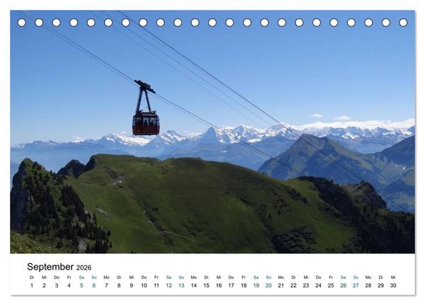Produktbild: Stockhorn &ndash; &Uuml;ber Stock und Stein (Tischkalender 2026 DIN A5 quer), CALVENDO Monatskalender