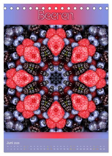 Produktbild: Kulinarische Mandalas (Tischkalender 2026 DIN A5 hoch), CALVENDO Monatskalender