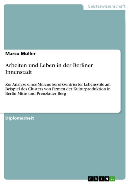 Produktbild: Arbeiten und Leben in der Berliner Innenstadt