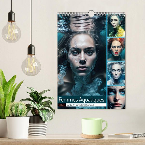 Produktbild: Femmes Aquatiques (Calendrier mural 2026 DIN A4 horizontal), CALVENDO calendrier mensuel