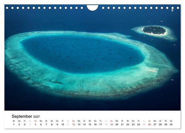 Produktbild: Malediven - Das Paradies im Indischen Ozean I (Wandkalender 2027 DIN A4 quer), CALVENDO Monatskalender