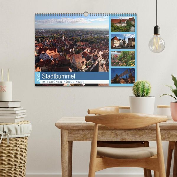 Produktbild: Stadtbummel im sch&ouml;nen N&ouml;rdlingen (Wandkalender 2026 DIN A3 quer), CALVENDO Monatskalender