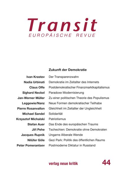 Produktbild: Transit 44. Europ&auml;ische Revue