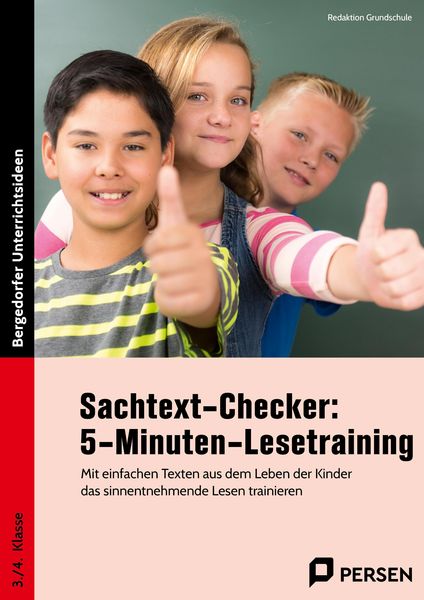 Produktbild: Sachtext-Checker: 5-Minuten-Lesetraining - GS