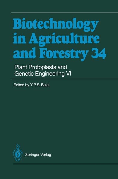 Produktbild: Plant Protoplasts and Genetic Engineering VI