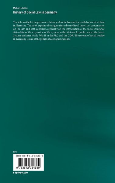Produktbild: History of Social Law in Germany