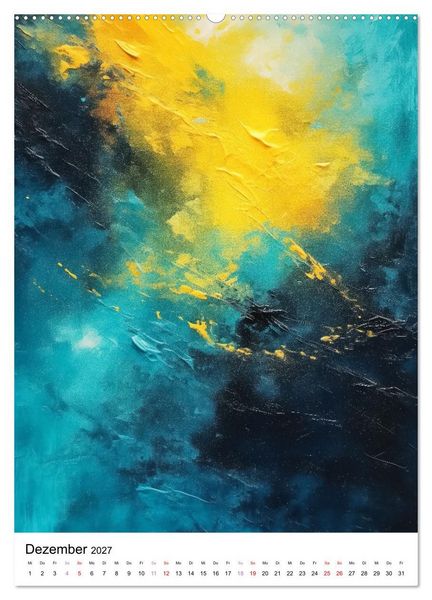 Produktbild: KI-Kunstwerke (Wandkalender 2027 DIN A2 hoch), CALVENDO Monatskalender