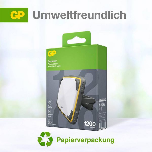 Produktbild: GP GPDISPLCWP15064 GPDISPLCWP15064 LED Arbeitsleuchte akkubetrieben 17.5h