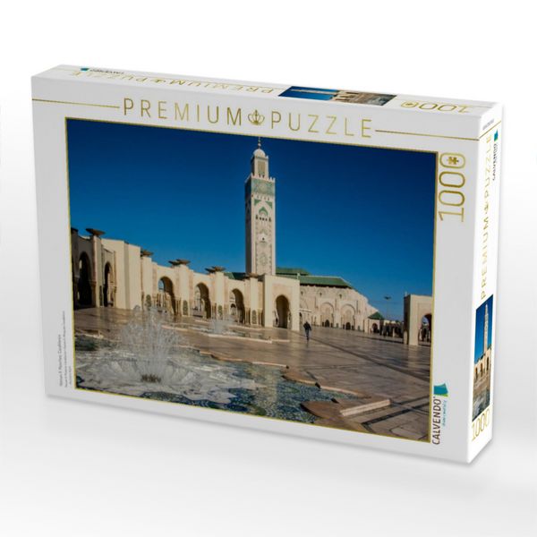 Produktbild: CALVENDO Puzzle Hassan II. Moschee, Casablanca | 1000 Teile Lege-Gr&ouml;&szlig;e 64x48cm Foto-Puzzle f&uuml;r gl&uuml;ckliche Stunden