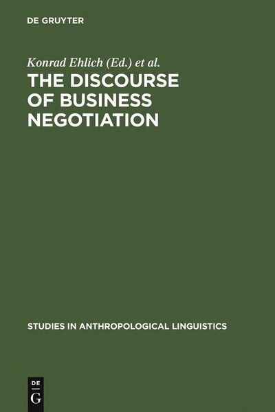 Produktbild: The Discourse of Business Negotiation