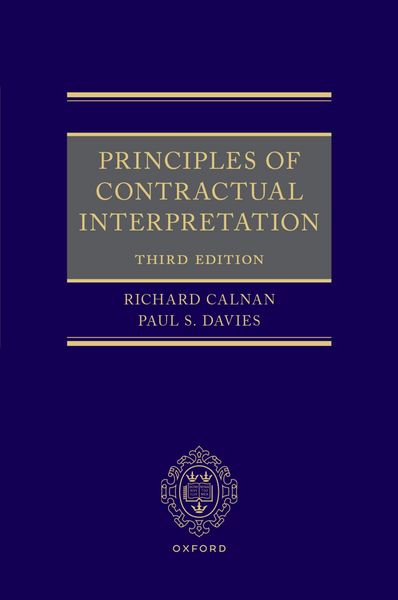 Produktbild: Principles of Contractual Interpretation