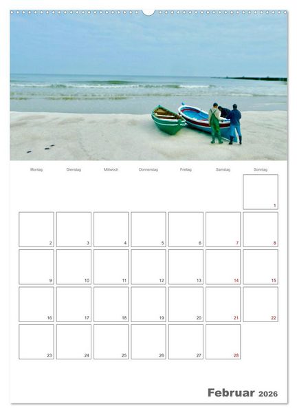 Produktbild: Wangerooge - Gl&uuml;cksort f&uuml;r Gro&szlig; und Klein (Wandkalender 2026 DIN A2 hoch), CALVENDO Monatskalender