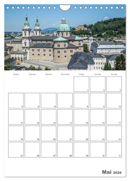 Produktbild: Bezauberndes SALZBURG / Terminplaner (Wandkalender 2026 DIN A4 hoch), CALVENDO Monatskalender