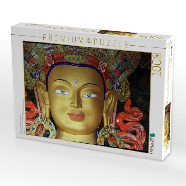 Produktbild: CALVENDO Puzzle Maitreya Buddhastatue in Thiksey | 1000 Teile Lege-Gr&ouml;&szlig;e 64x48cm Foto-Puzzle f&uuml;r gl&uuml;ckliche Stunden