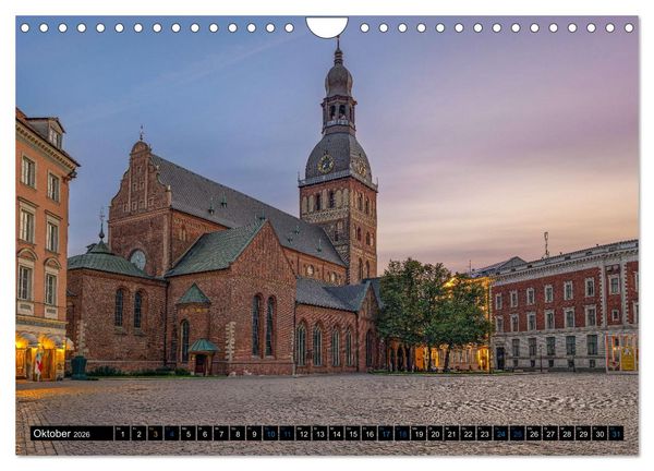 Produktbild: Nordischer Glanz &ndash; Tallinn - Riga - Vilnius (Wandkalender 2026 DIN A4 quer), CALVENDO Monatskalender