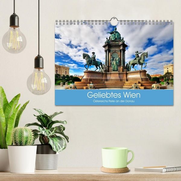 Produktbild: Geliebtes Wien. &Ouml;sterreichs Perle an der Donau (Wandkalender 2026 DIN A4 quer), CALVENDO Monatskalender