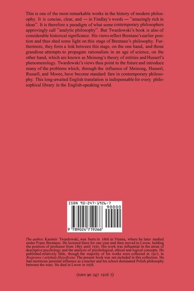Produktbild: On the Content and Object of Presentations
