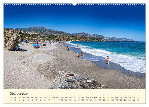 Produktbild: Costa del Sol - the sunny side of Andalusia (High Quality Premium Wall Calendar 2026 DIN A2 landscape),CALVENDO 12 Month Wall Calendar