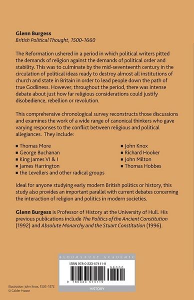 Produktbild: British Political Thought, 1500-1660