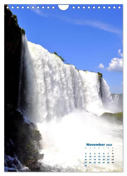 Produktbild: Wasserf&auml;lle S&uuml;damerikas - Iguazu Wasserf&auml;lle (Wandkalender 2026 DIN A4 hoch), CALVENDO Monatskalender