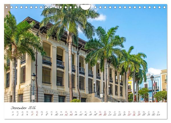 Produktbild: San Juan - Inselstadt in der Karibik (Wandkalender 2026 DIN A4 quer), CALVENDO Monatskalender