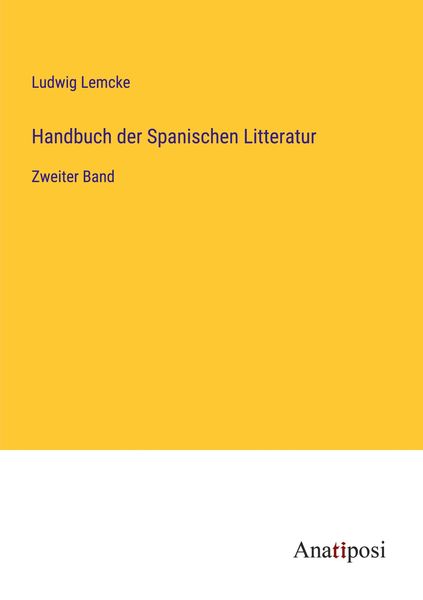 Produktbild: Handbuch der Spanischen Litteratur