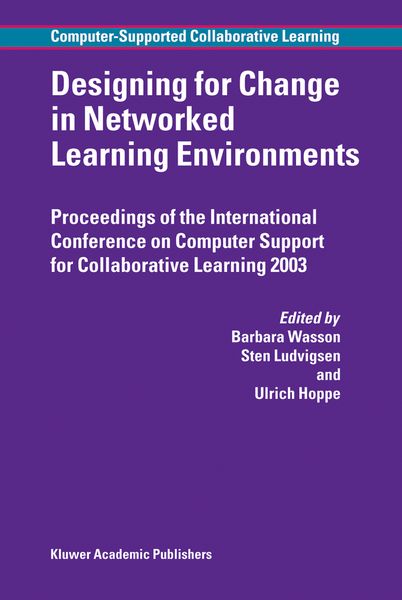 Produktbild: Designing for Change in Networked Learning Environments