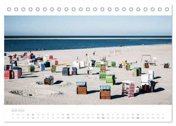 Produktbild: Einfach Borkum (Tischkalender 2026 DIN A5 quer), CALVENDO Monatskalender