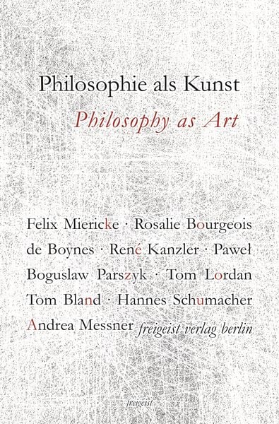 Produktbild: Philosophie als Kunst. Philosophy as Art