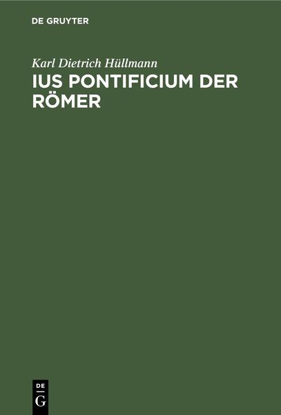 Produktbild: Ius pontificium der R&ouml;mer