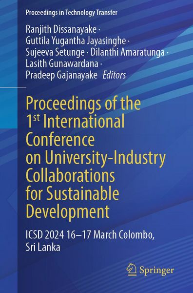 Produktbild: Proceedings of the 1st International Conference on University-Industry Collaborations for Sustainable Development