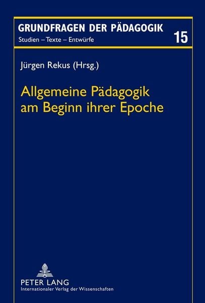 Produktbild: Allgemeine P&auml;dagogik am Beginn ihrer Epoche