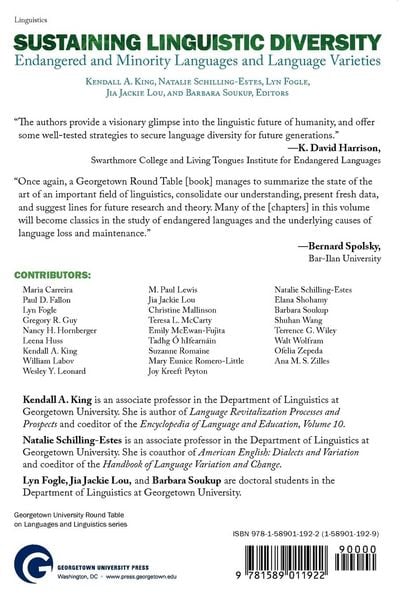 Produktbild: Sustaining Linguistic Diversity