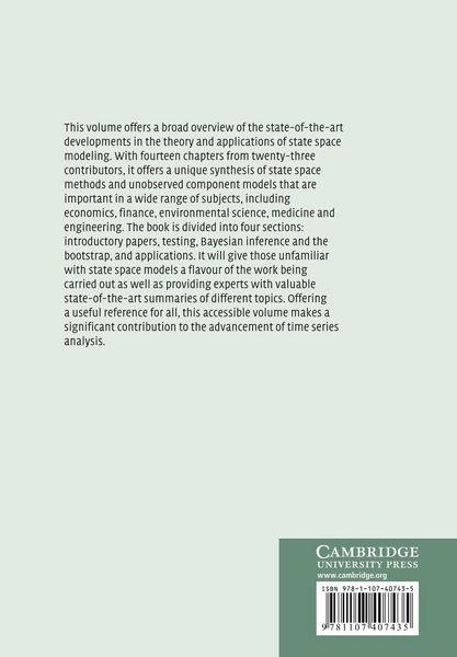 Produktbild: State Space and Unobserved Component Models