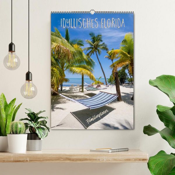 Produktbild: Idyllisches Florida / Familienplaner (Wandkalender 2026 DIN A2 hoch), CALVENDO Monatskalender