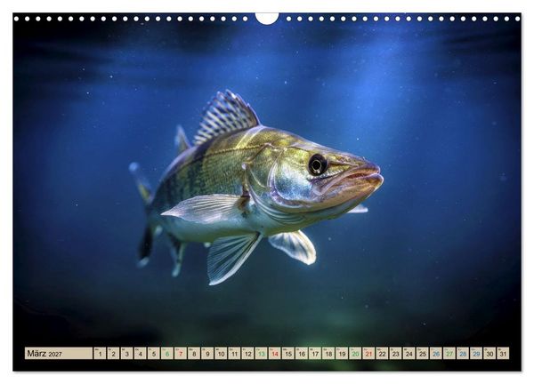 Produktbild: Zander im See (Wandkalender 2027 DIN A3 quer), CALVENDO Monatskalender
