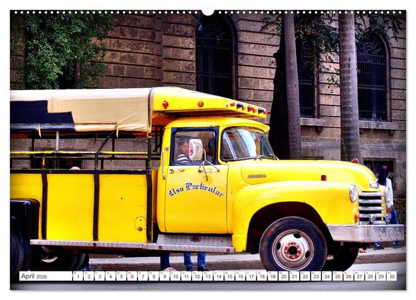 Produktbild: LKW-Busse - Made in Cuba (hochwertiger Premium Wandkalender 2026 DIN A2 quer), Kunstdruck in Hochglanz